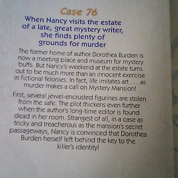 Nancy Drew The Perfect Plot book - Picture 4 of 4